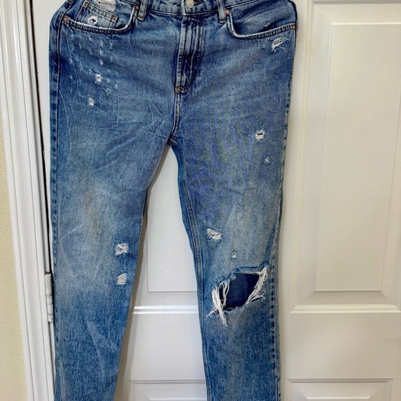 We The Free Straight Distressed Jeans - Picture 1 of 5